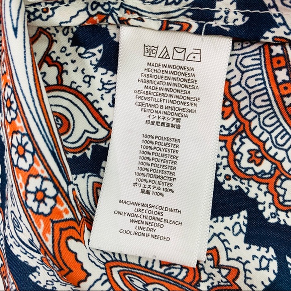 Michael Kors Sz M Paisley Shirt Tunic - Picture 7 of 7